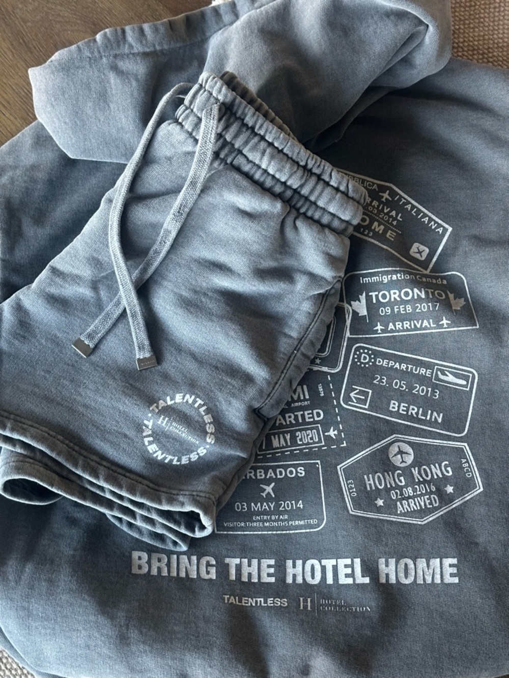 Talentless Sweatshirt & Shorts Set - Limited Edition Hotel Collection Collab